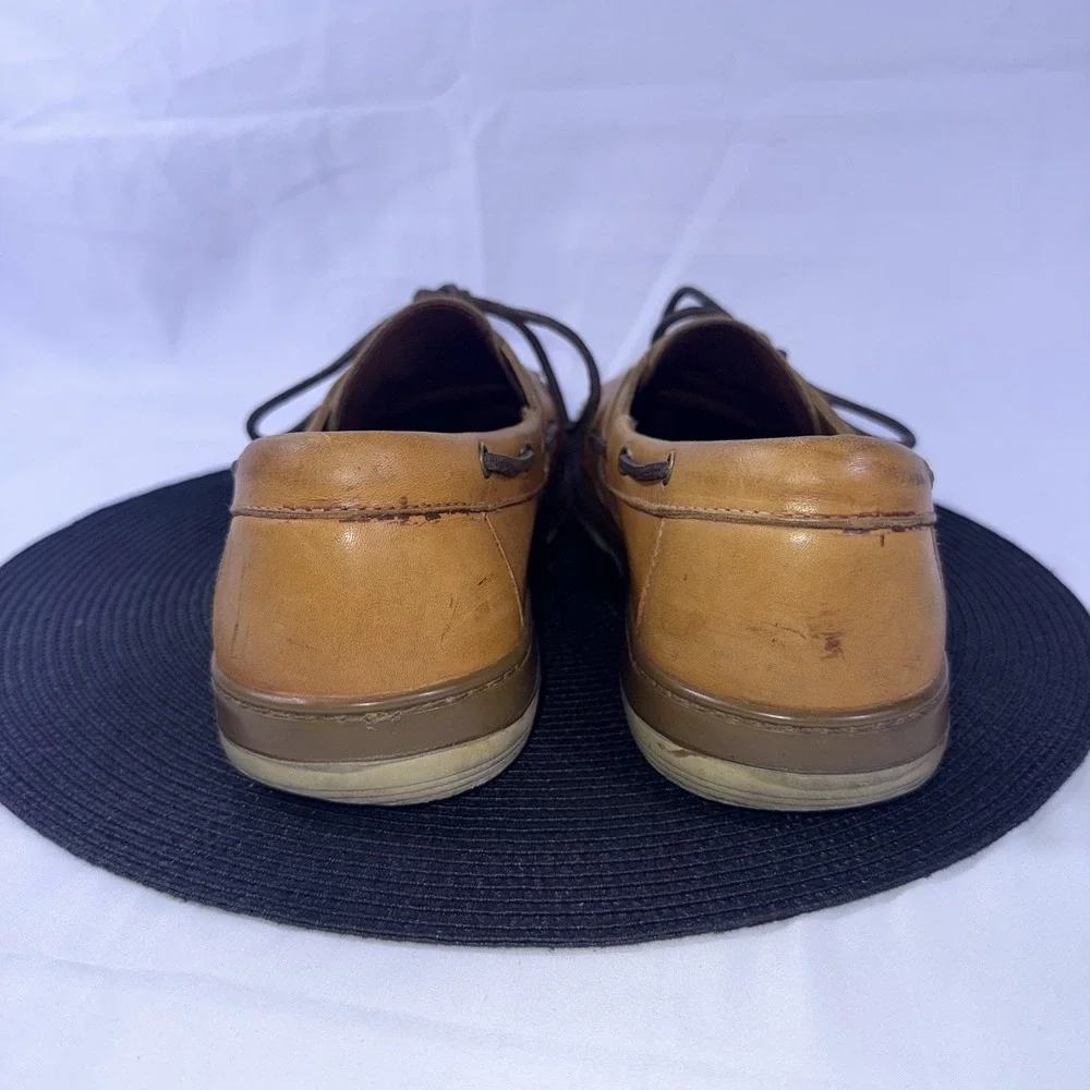 Allen Edmonds Eastport Boat Casual Shoes Brown Leather Loafers 43502 Men's 11